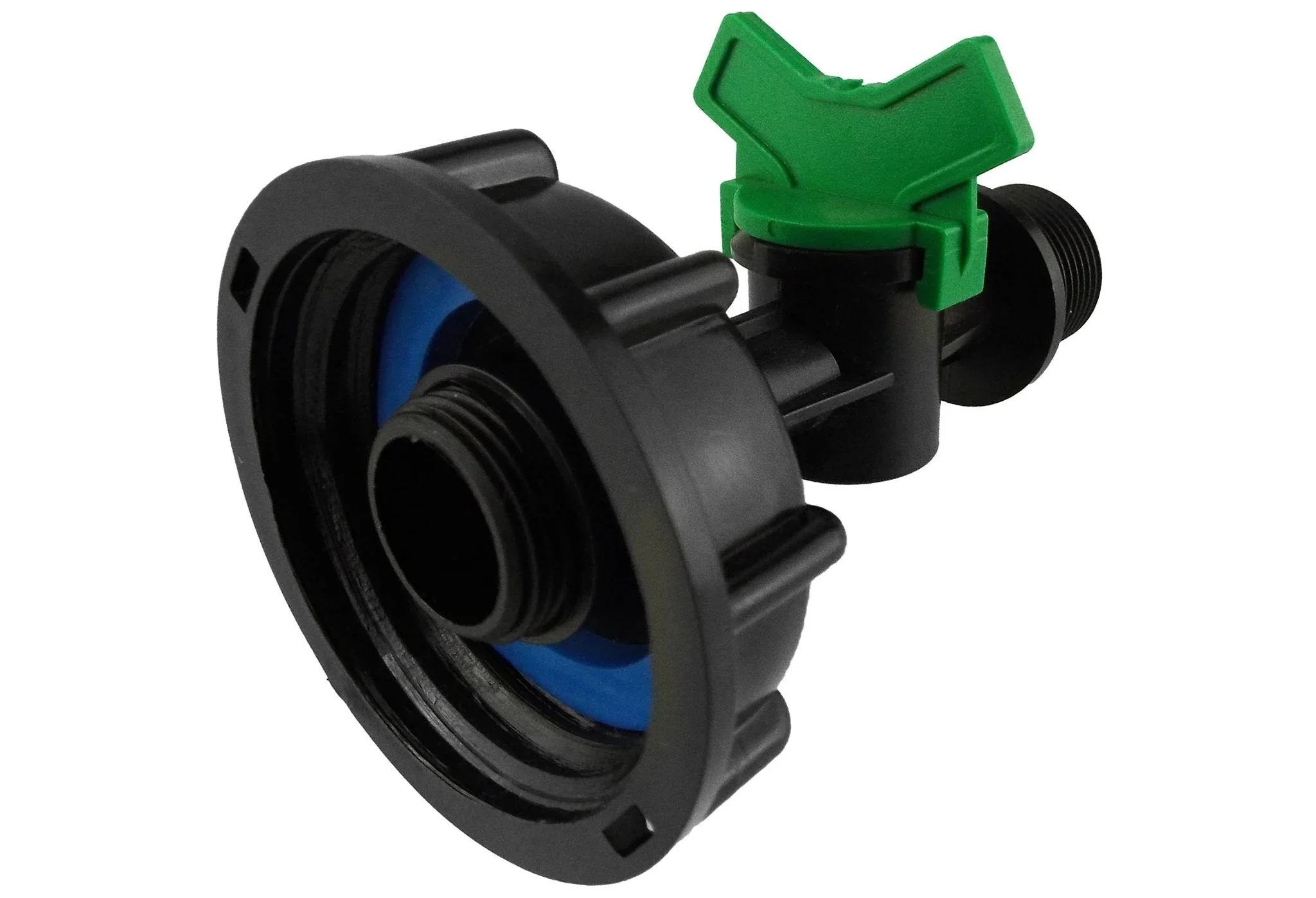 IBC 2” S60X6 Cap with ¾” BSP Male Threaded Irrigation Valve - Image 5