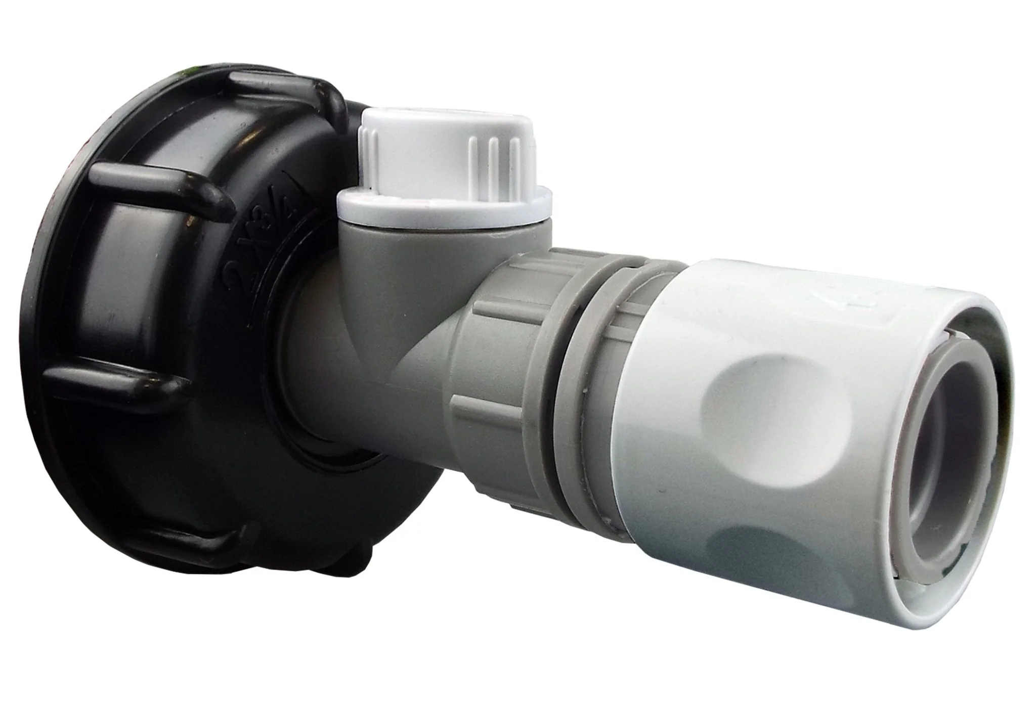 IBC 2” S60X6 Cap with BSP Threaded Valve and Hose Connector WL - Image 2