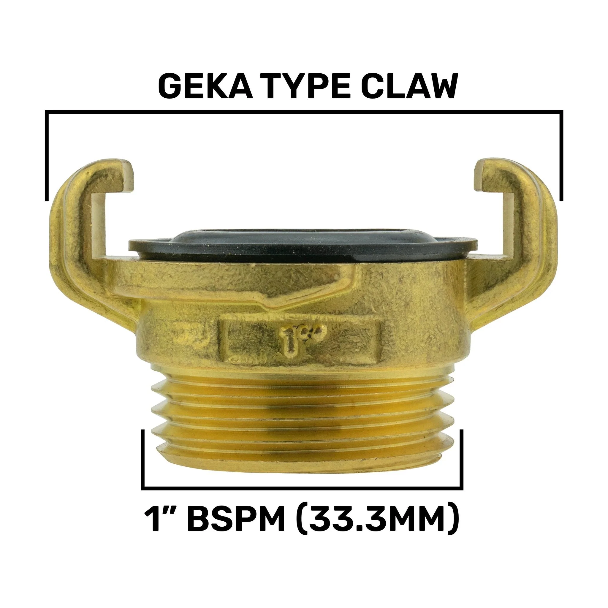 IBC 2” S60X6 Cap with BSPM-F Lever Valve and Geka Type Fitting - Image 7