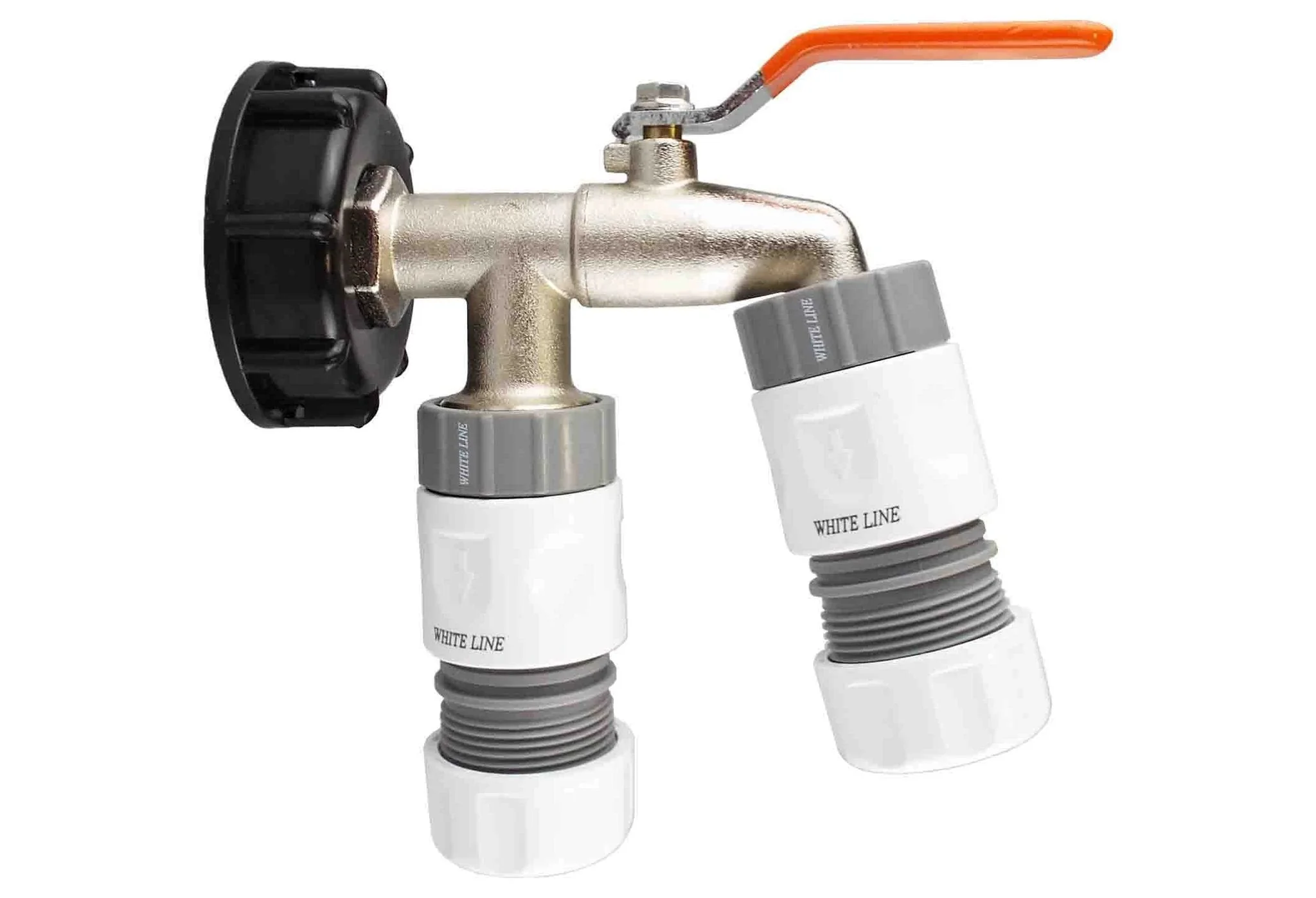 IBC 2” S60X6 Cap with Double Lever Tap and Max Flo Hose Connectors Set - Image 4