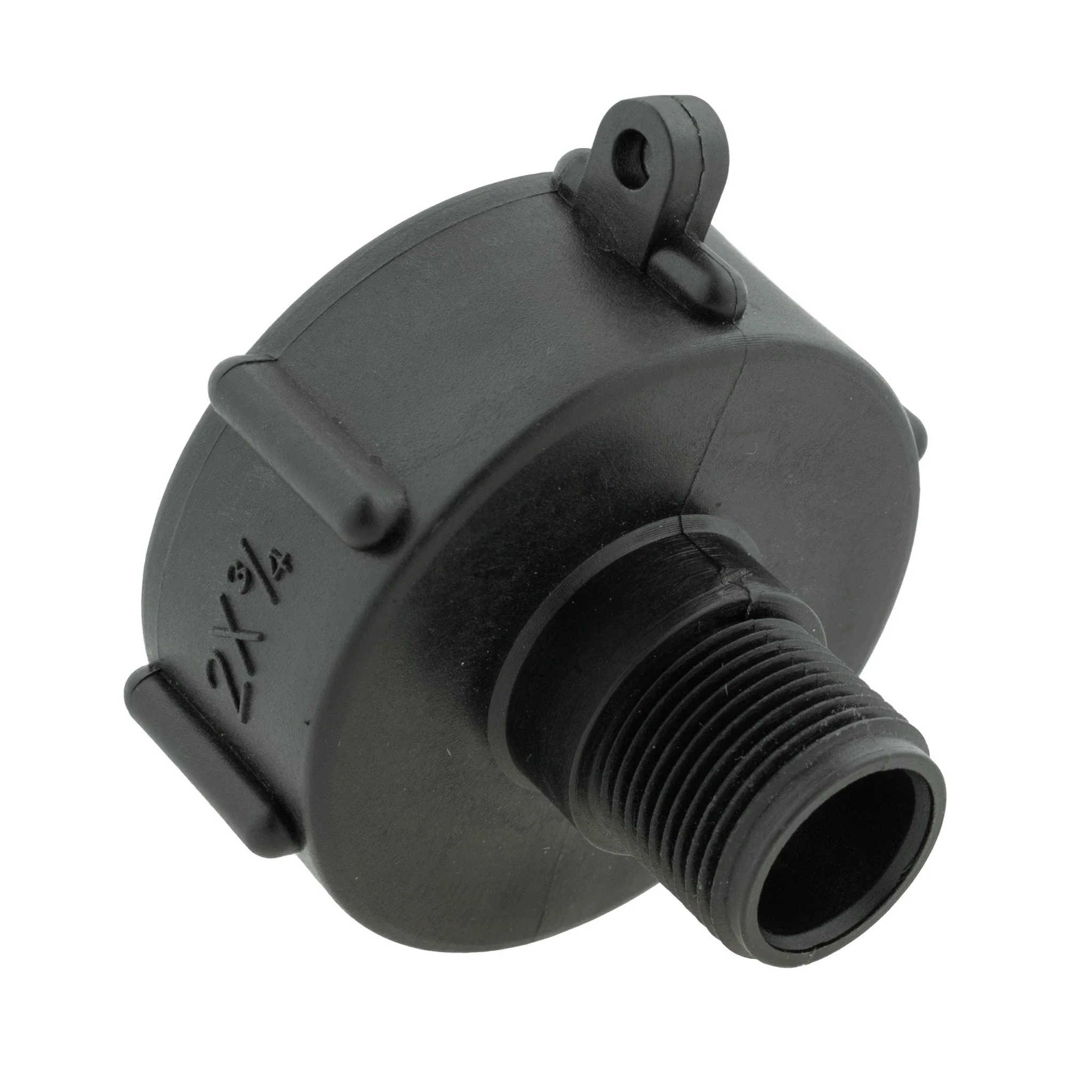 IBC 2” S60X6 Cap with Large Plastic Valve and Geka Type Fitting - Image 4