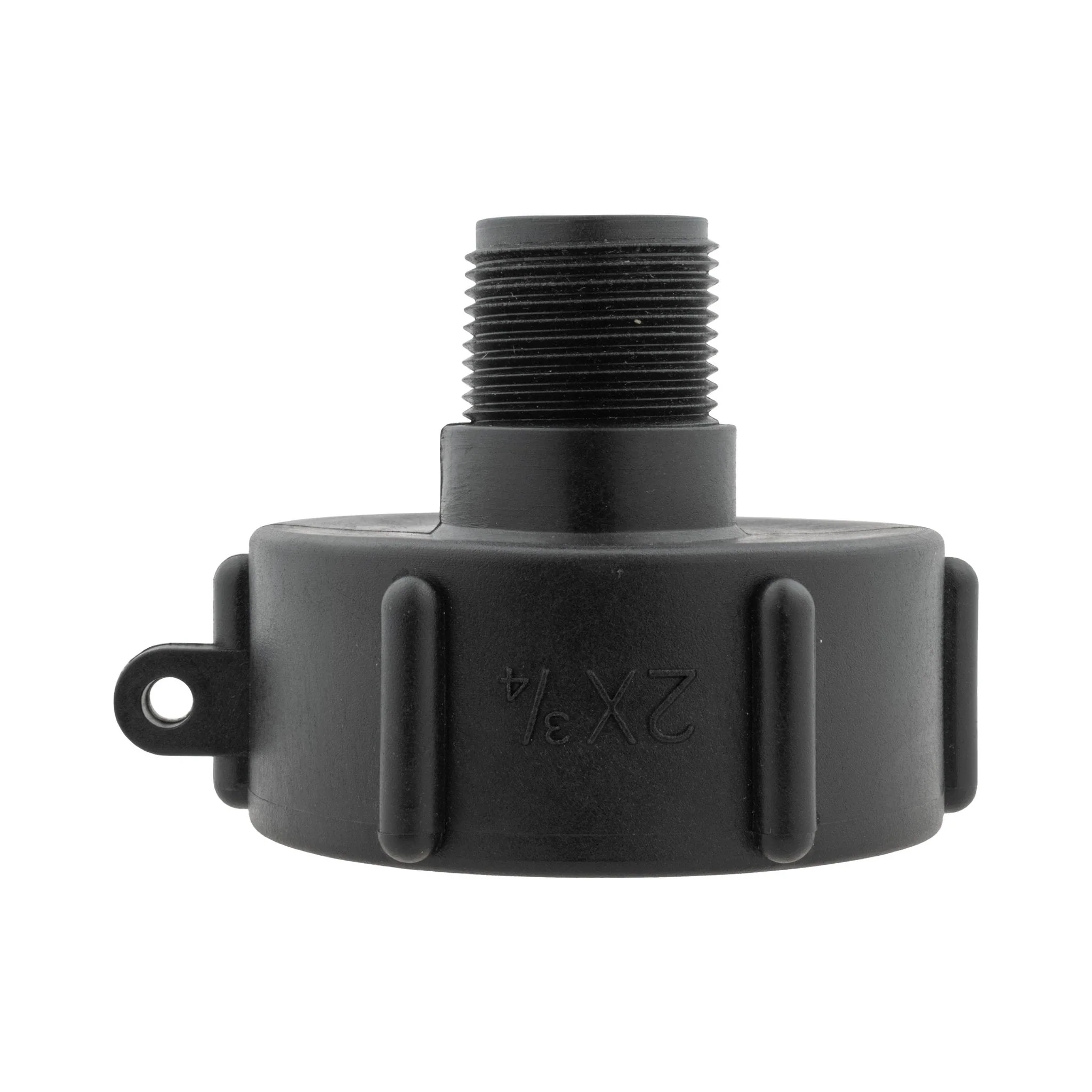 IBC 2” S60X6 Cap with Large Plastic Valve and Geka Type Fitting - Image 6