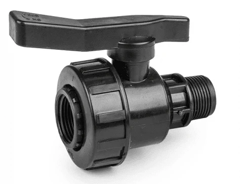 IBC 2” S60X6 Cap with Large Plastic Valve and MDPE Elbow 25mm - Image 6