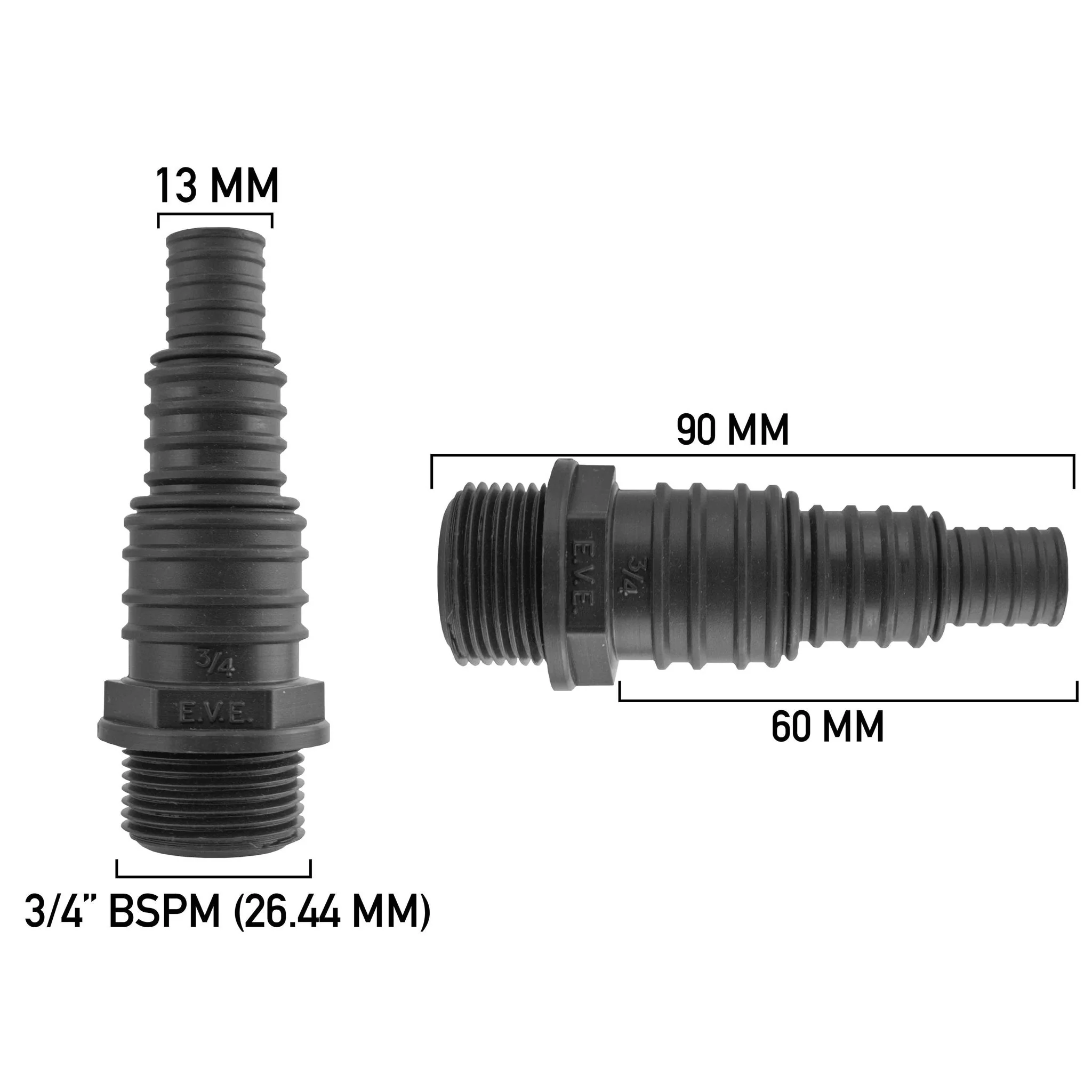 IBC 2” S60X6 Cap with Large Plastic Valve and Pond Connector 13/20/25mm Barb - Image 8