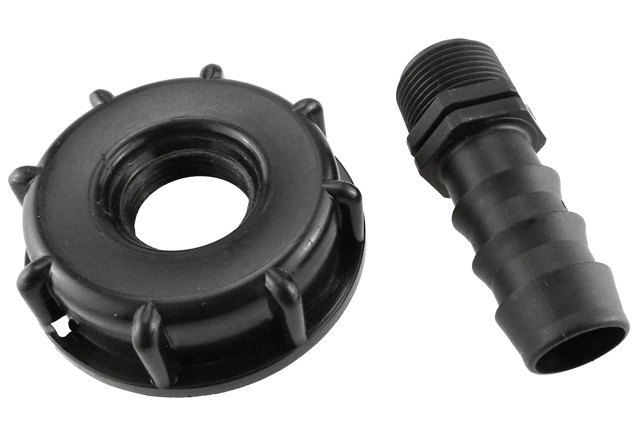 IBC 2” S60X6 Cap with Straight 16mm Barb - Image 3