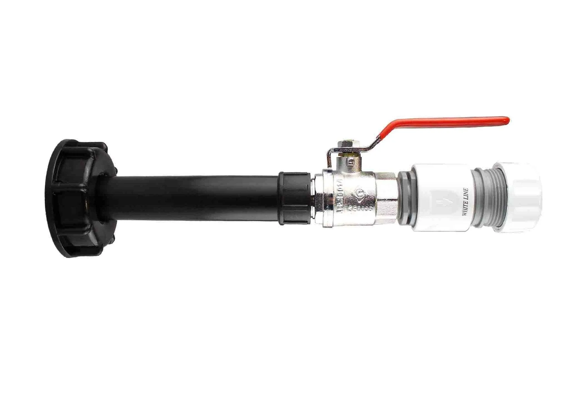 IBC 2” S60X6 Cap with Water Filter, Lever Valve and Max Flo Hose Connectors Set - Image 16