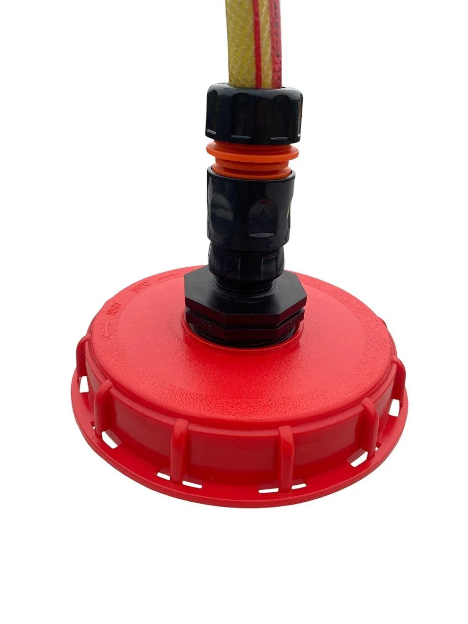 IBC 6-inch Cap Kit with 3/4” Hose Pipe Connector (Black) - Image 5