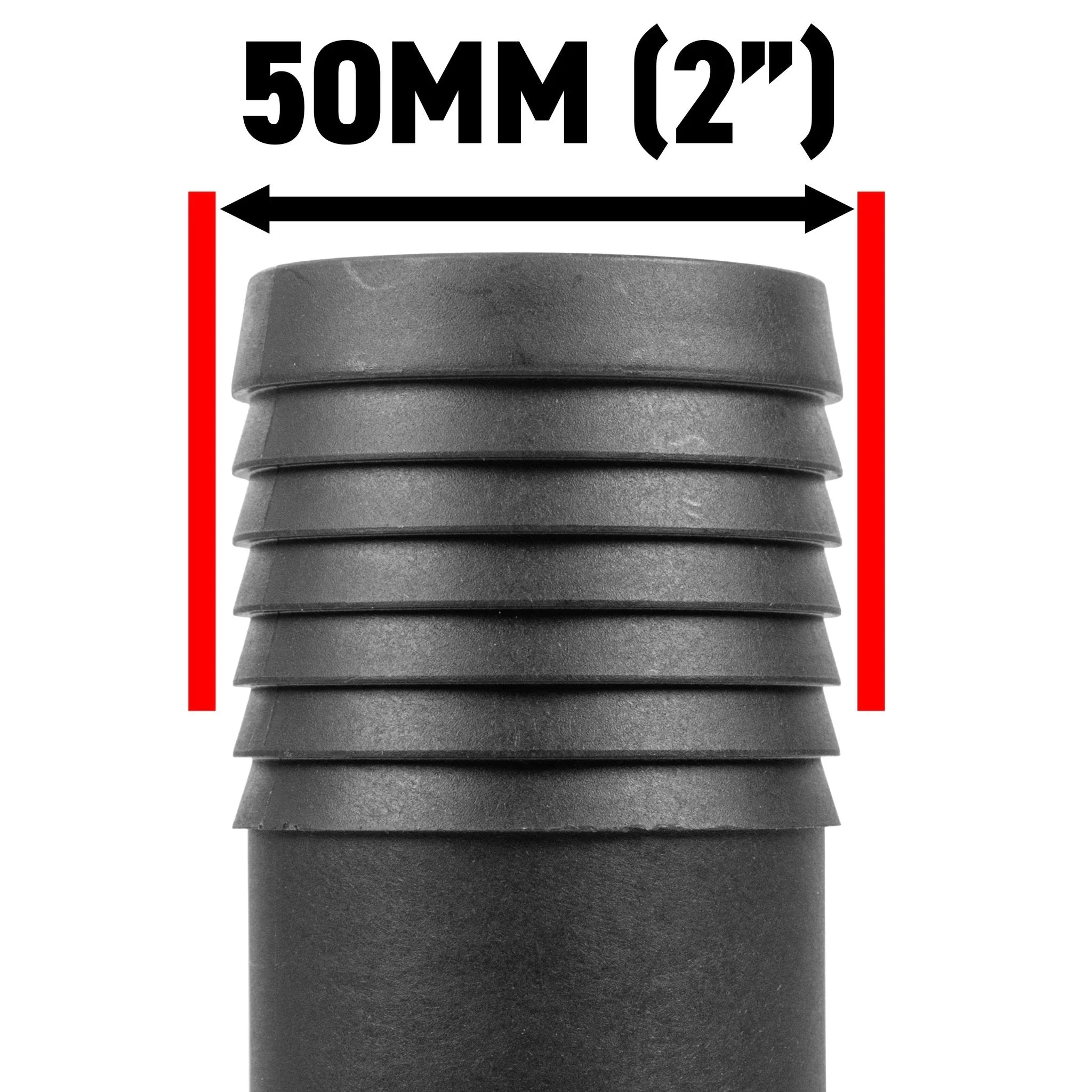 IBC 6-inch Cap Kit with 50mm Barbed Straight Connector - Image 7