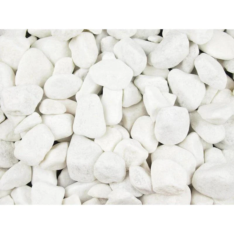 Ice White Pebbles 20-40mm 20kg Bag Pallet of 49