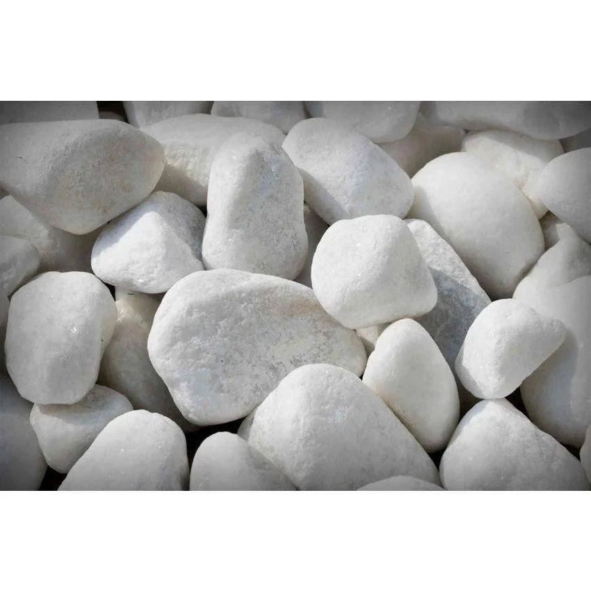 Ice White Pebbles 40-90mm 20kg Bag Pallet of 49