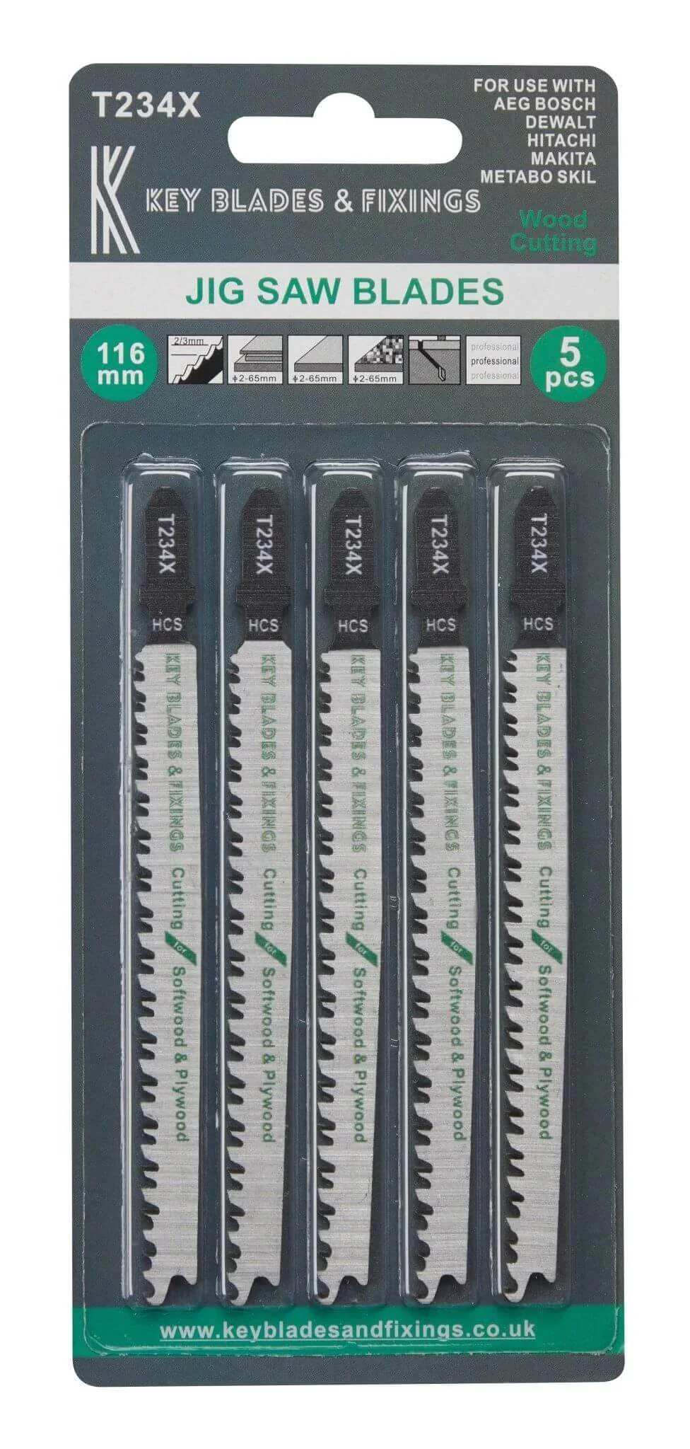 T234X Jigsaw Blades 5 Pack - 1177 - Image 2