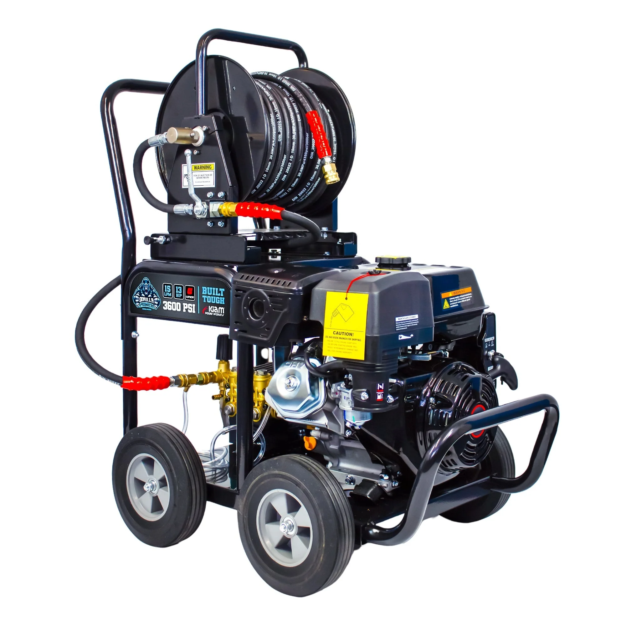 Kiam GORILLA POWER® 3600PSI 15LPM 13HP Petrol Pressure Washer Loncin Engine - Image 3