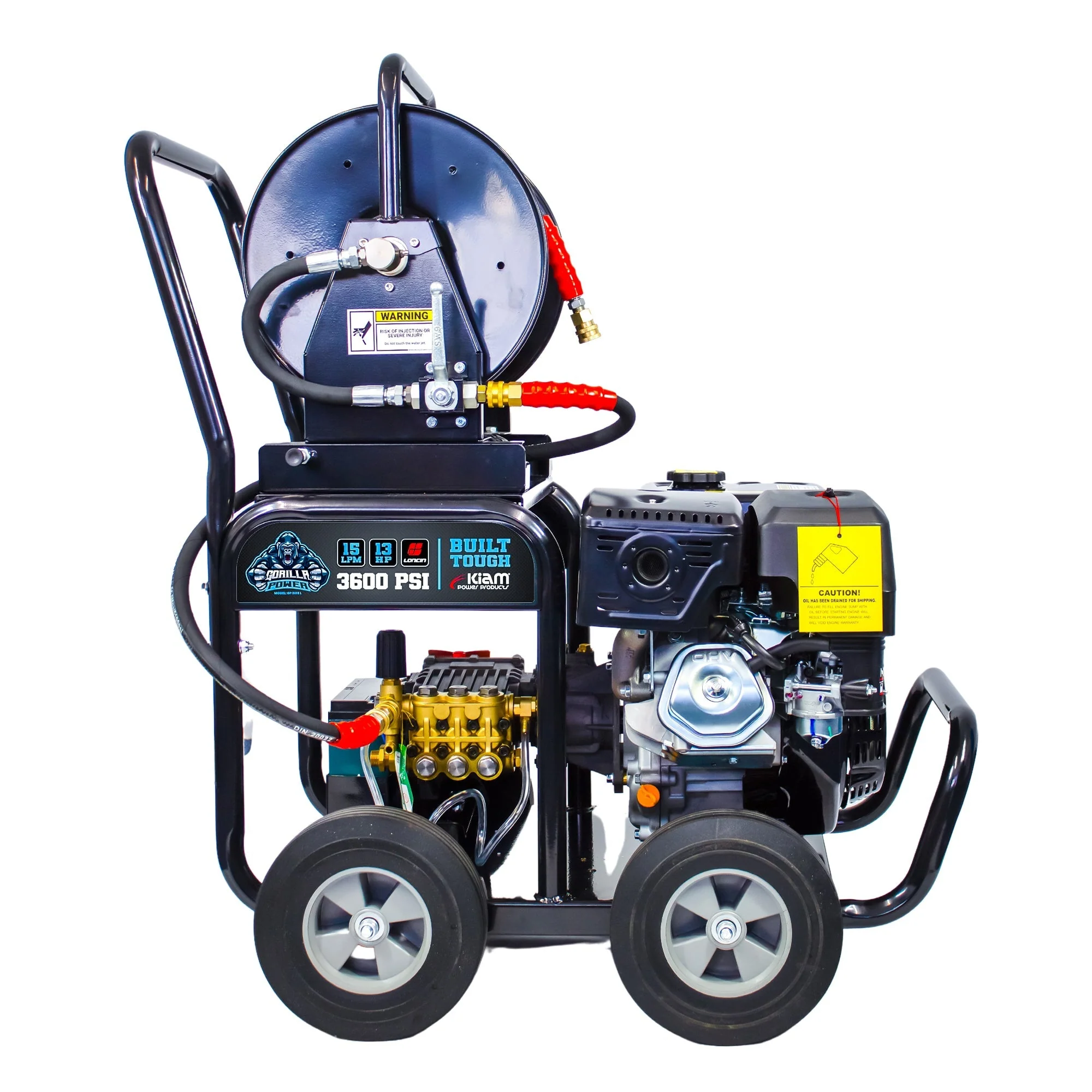Kiam GORILLA POWER® 3600PSI 15LPM 13HP Petrol Pressure Washer Loncin Engine - Image 5