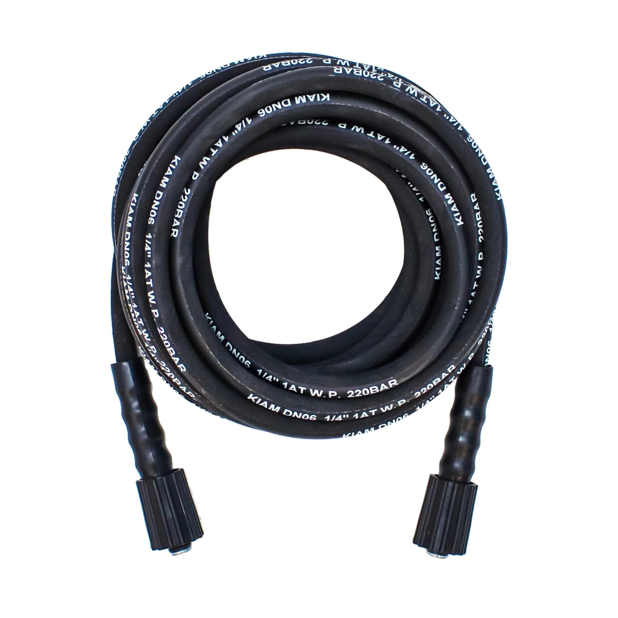 M22 Female - M22 Female Heavy Duty 1/4" Rubber Pressure Washer Hose - Image 3
