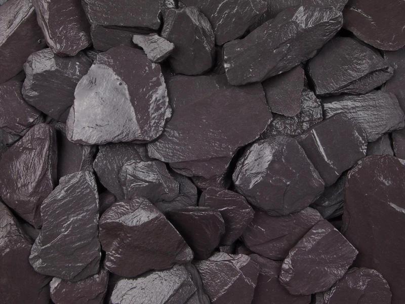 Midnight Blue Slate Chippings 40mm - 800kg Bulk bag - Image 2