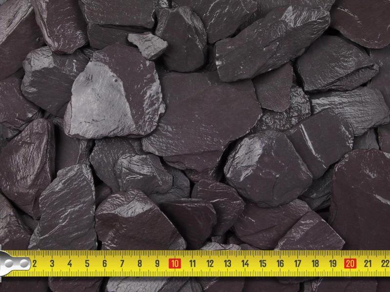 Midnight Blue Slate Chippings 40mm - 800kg Bulk bag - Image 3