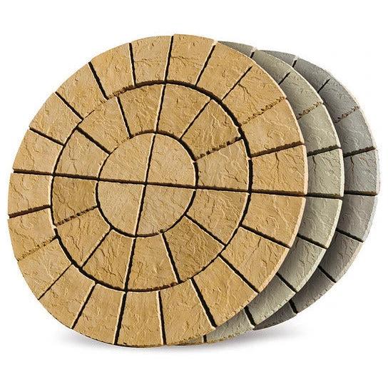 Patio Circle Kit Cathedral Concrete Paving 1.8m  Diameter Weathered Moss - Image 3