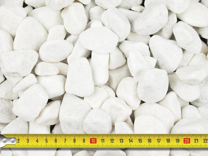 Polar White Spanish Marble Pebbles 20-50mm 25/50 20kg Bags - Image 3