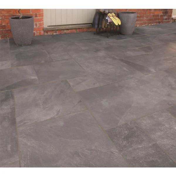 Eden Slate Porcelain Patio Pack Paving Slabs, 144 Pieces 21.54m2 - Image 3