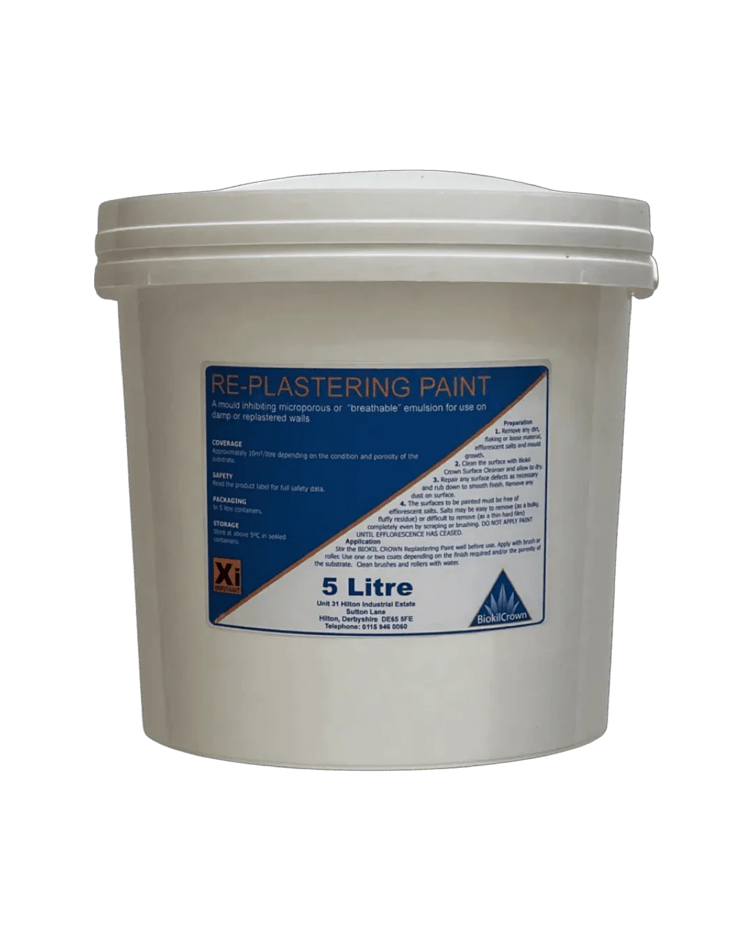 Replastering Paint Biokil Crown