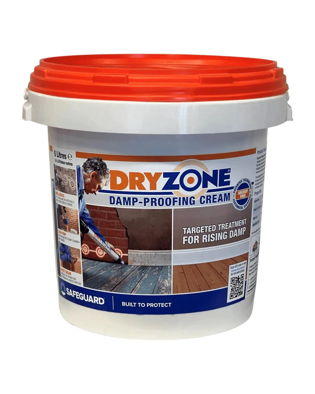 Safeguard Dryzone DPC Damp Proof Injection Cream – 5L