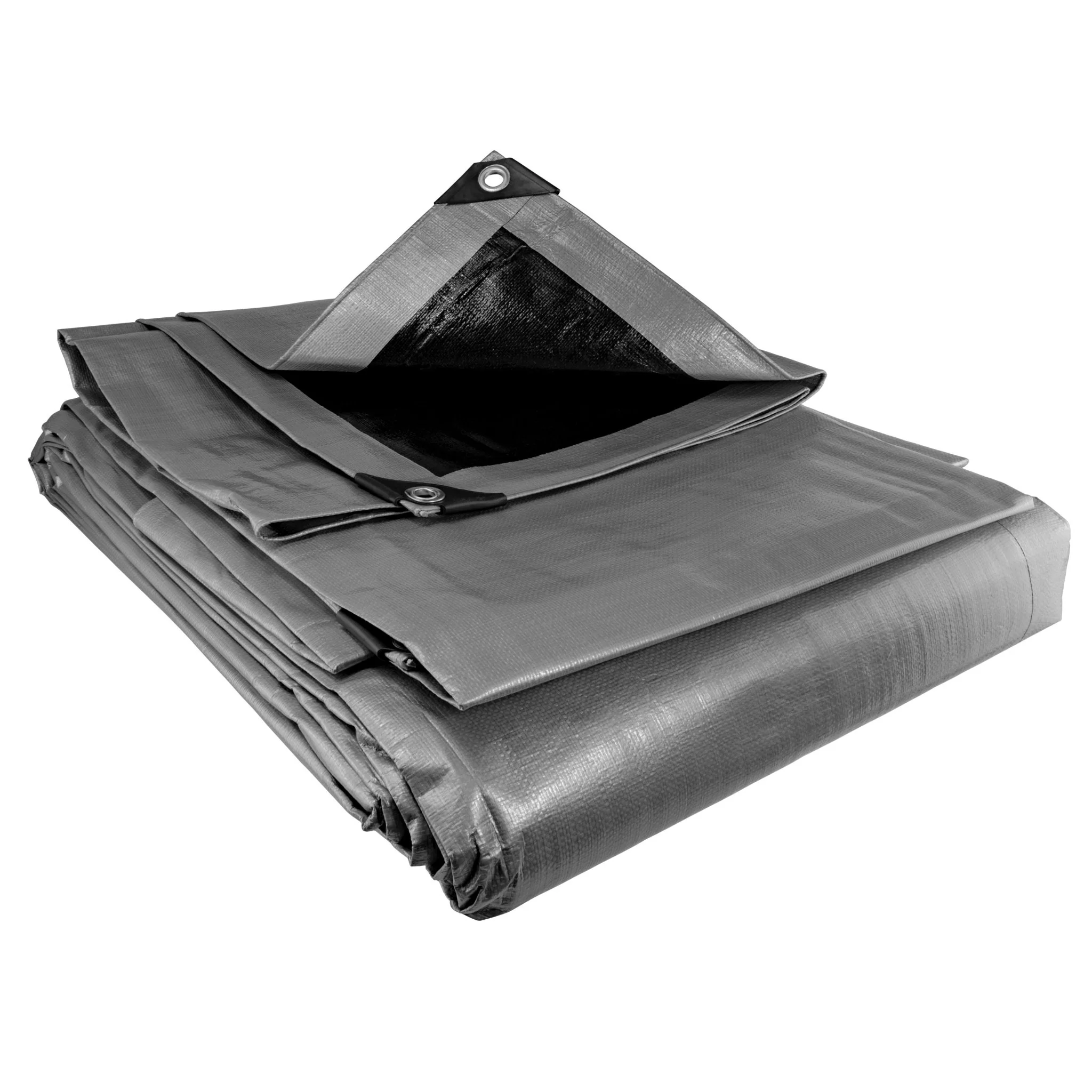 Silver XL-Grade Tarpaulin with 20 x 6" Bungee Balls (White) - Image 8