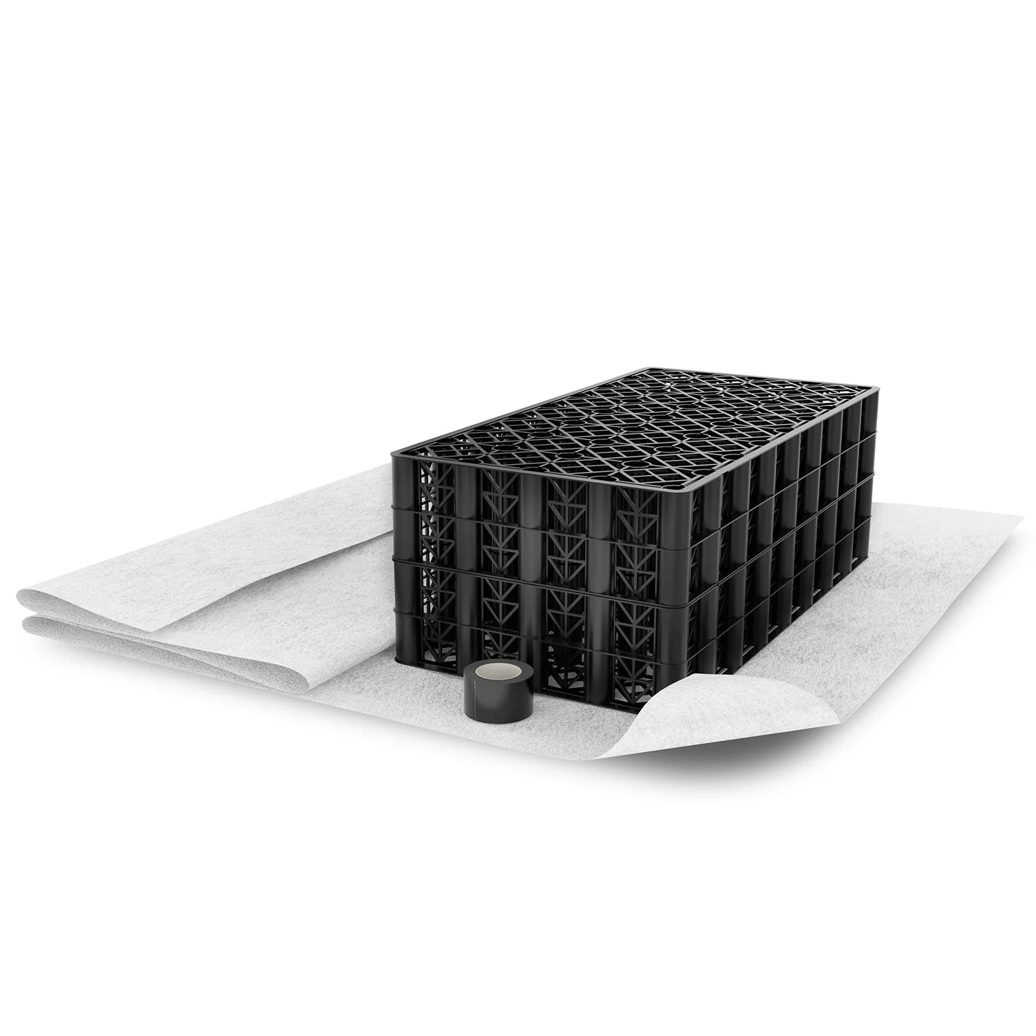 Soakaway Kit Polystorm PSM1A Crate 190L - Geotextile & Joining Tape - Image 2
