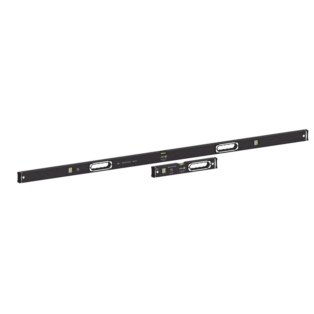 Stabila Dark Shadow 196-2 Spirit Level Set 183 cm (6ft)+ 40 cm