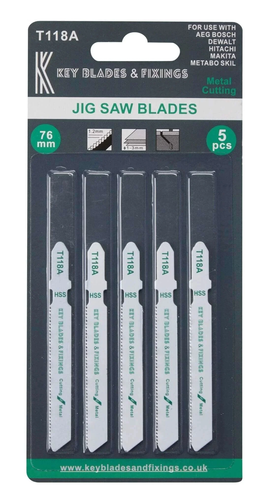 T118A Metal Cutting Jigsaw blades - 1188 - Image 2