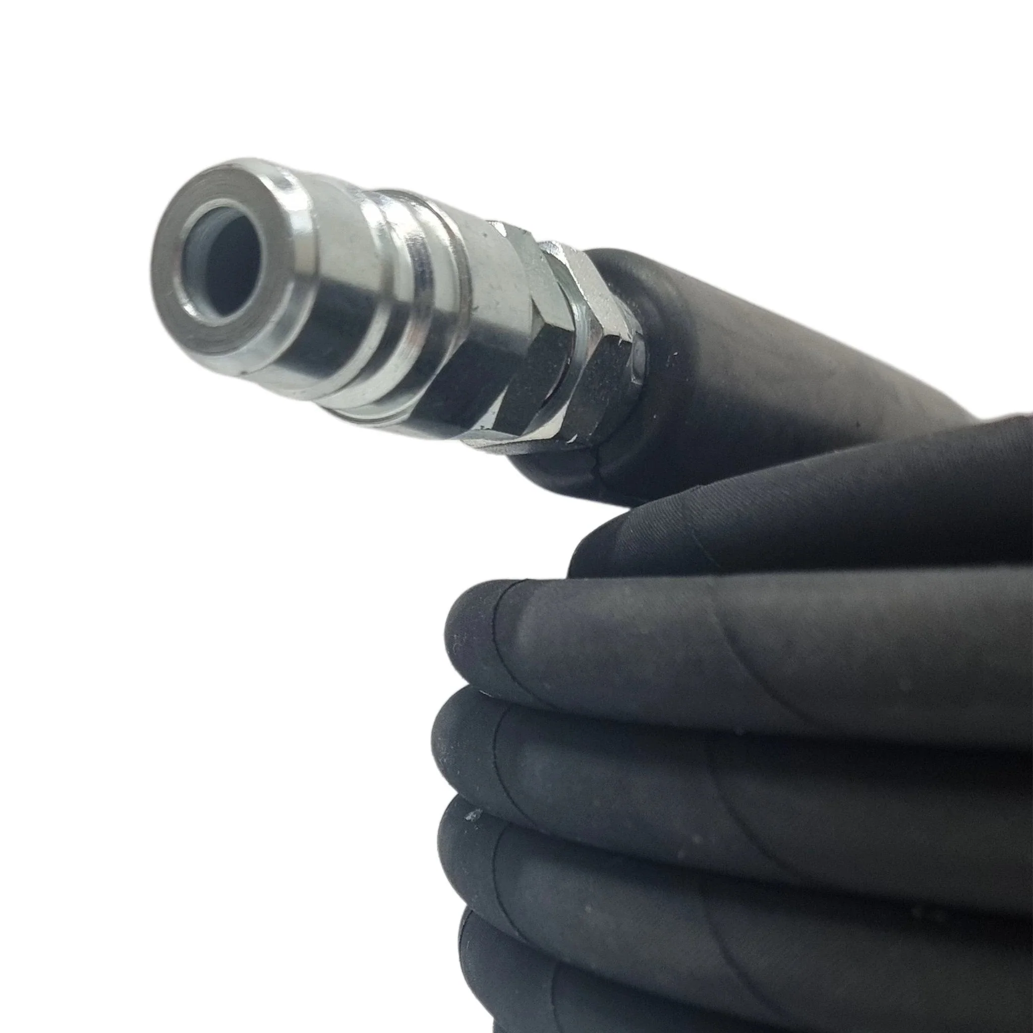 TEMA Male - TEMA Female Quick Release Heavy Duty 5/16" Rubber Pressure Washer Hose - Image 4