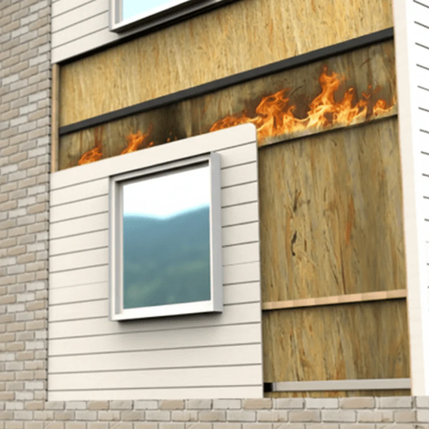 Tenmat FF102/50  Fire Rated Ventilated Cavity Fire Barrier - 1000×75x6mm - Image 3