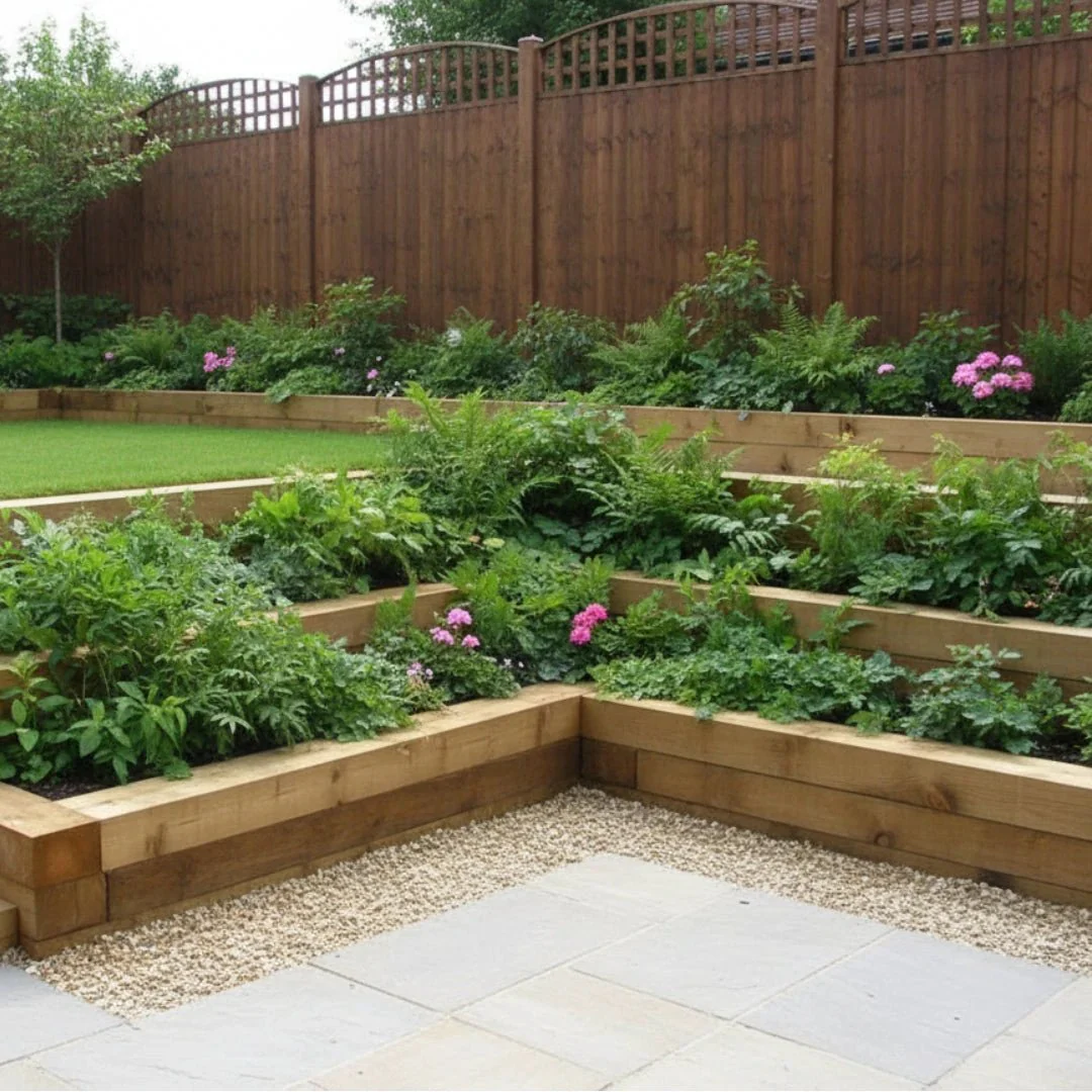 Treated Softwood Railway Sleepers Garden - 100mm x 200mm - Image 11