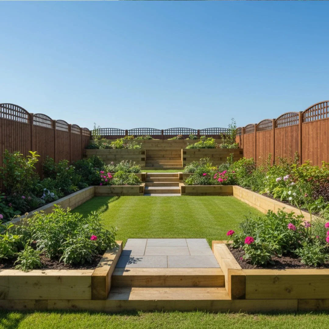 Treated Softwood Railway Sleepers Garden - 100mm x 200mm - Image 9