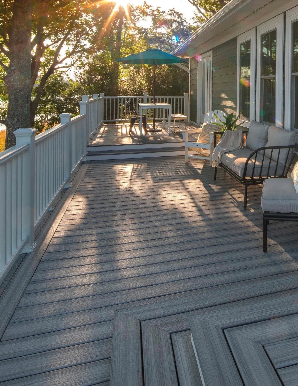 Trex Decking Board Composite Grooved 25mmx140mm Foggy Wharf 3660mm - Image 6