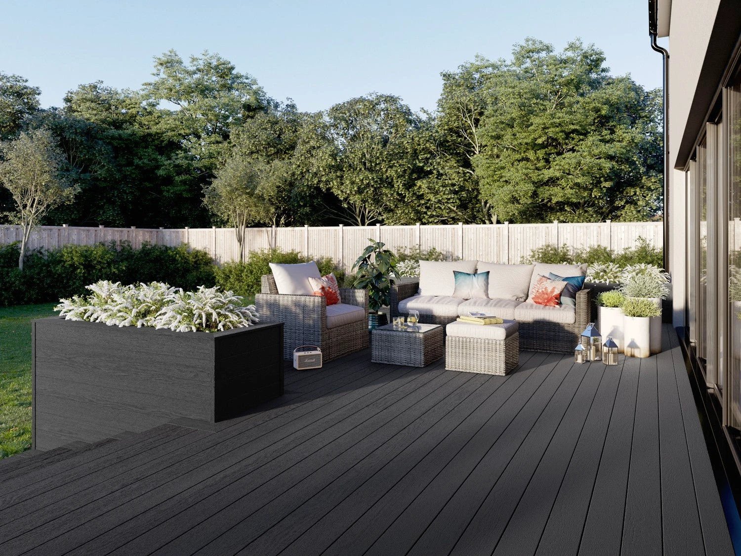 Trex Decking Board Composite Solid 25mmx140mm Calm Water 3660mm - Image 4