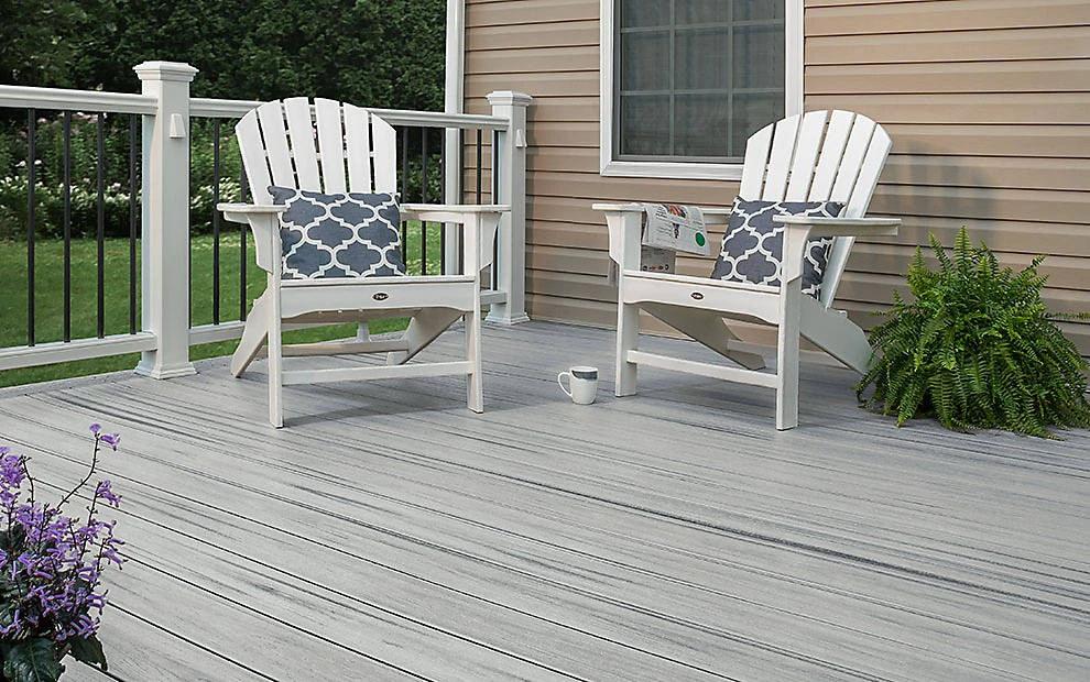 Trex Decking Board Composite Solid 25mmx140mm Foggy Wharf 3660mm - Image 7