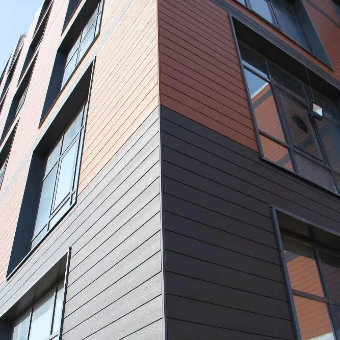 Triton Teak  - Composite Shiplap Cladding - Board Width: 174mm (150mm coverage) x 3.6m - Image 2