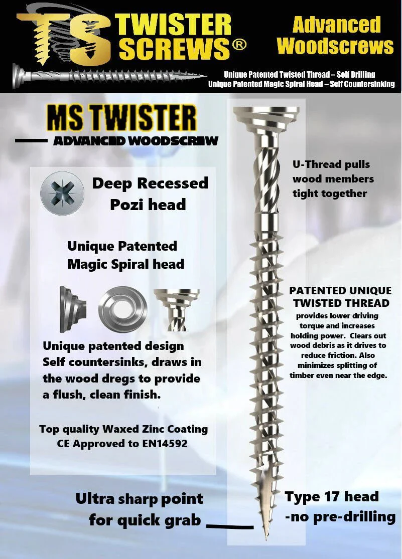 Twister Screws Advanced Multipurpose woodscrew - Image 3