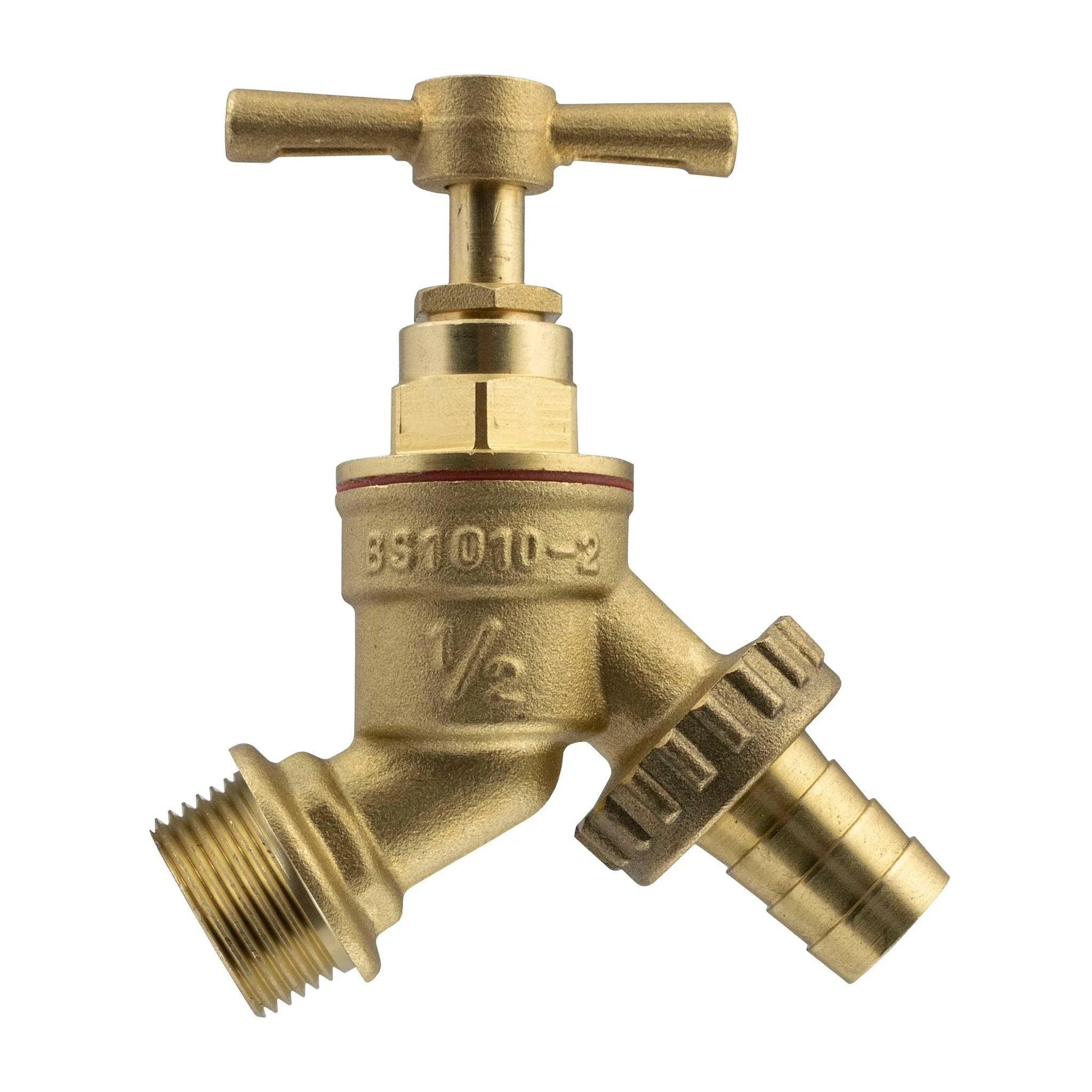 Wall Flange Kit 20mm MDPE - Brass Tap & Two Way Splitter & Connectors - Image 3