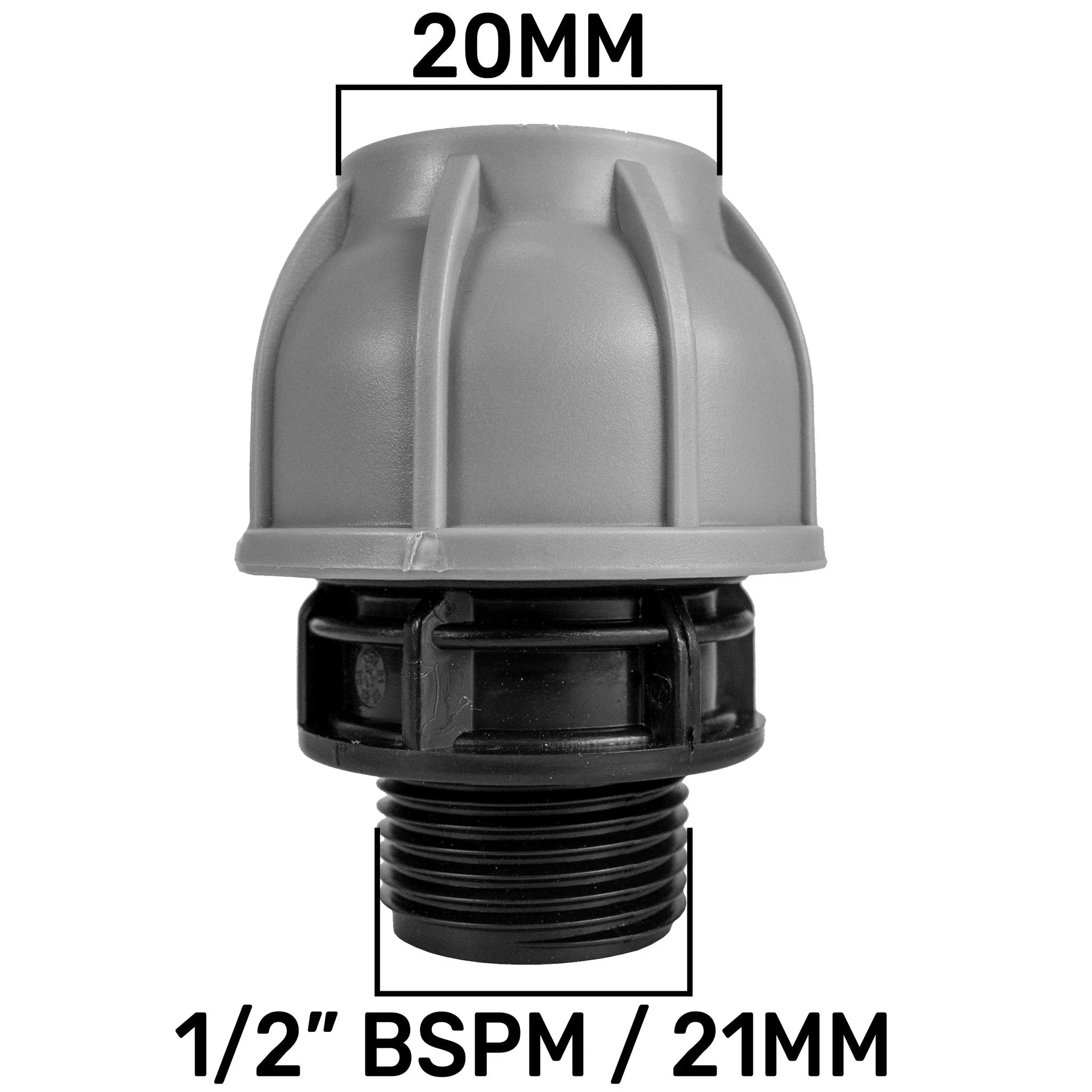 Wall Flange Kit 20mm MDPE - Lever Valve & 20mm MDPE Outlet - Image 5