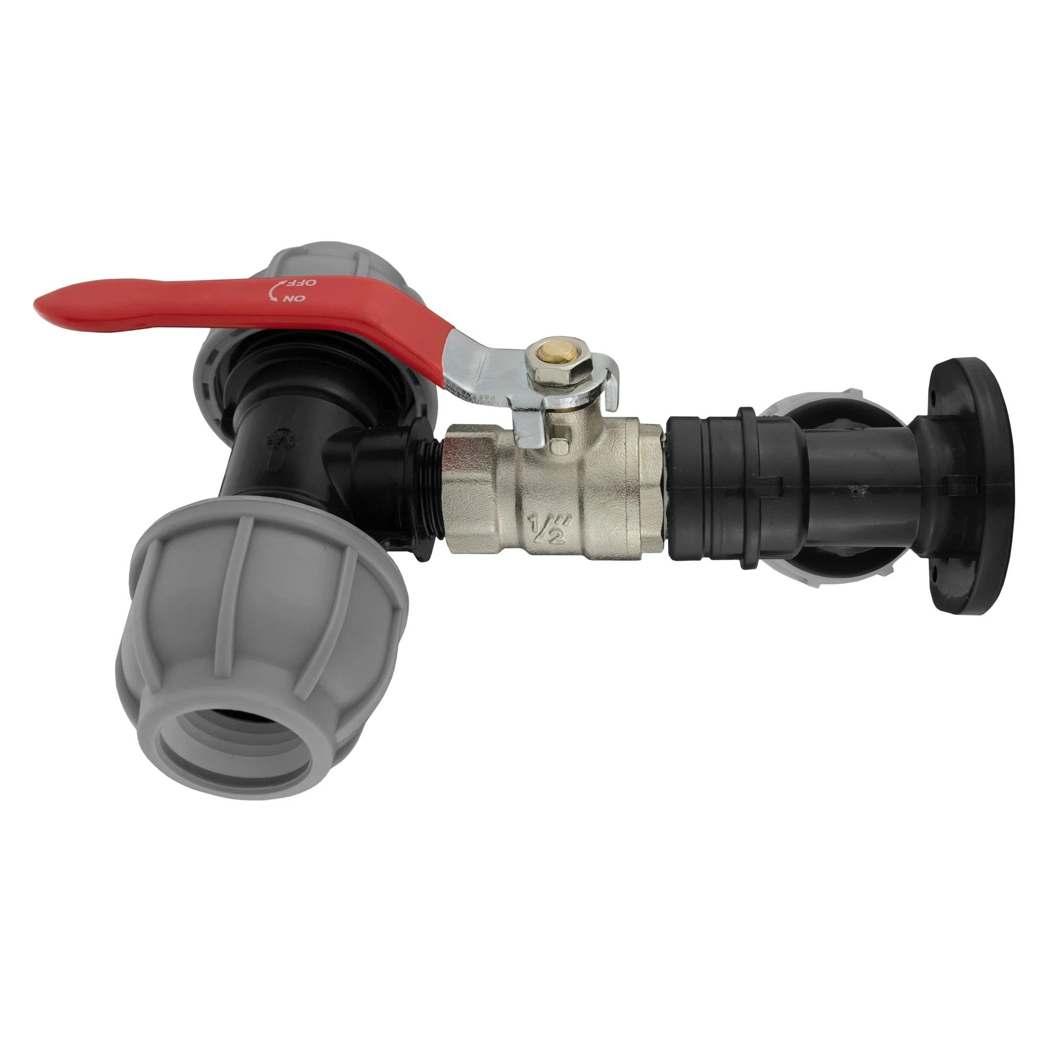 Wall Flange Kit 20mm MDPE - Lever Valve & 25mm MDPE Tee Outlet - Image 9