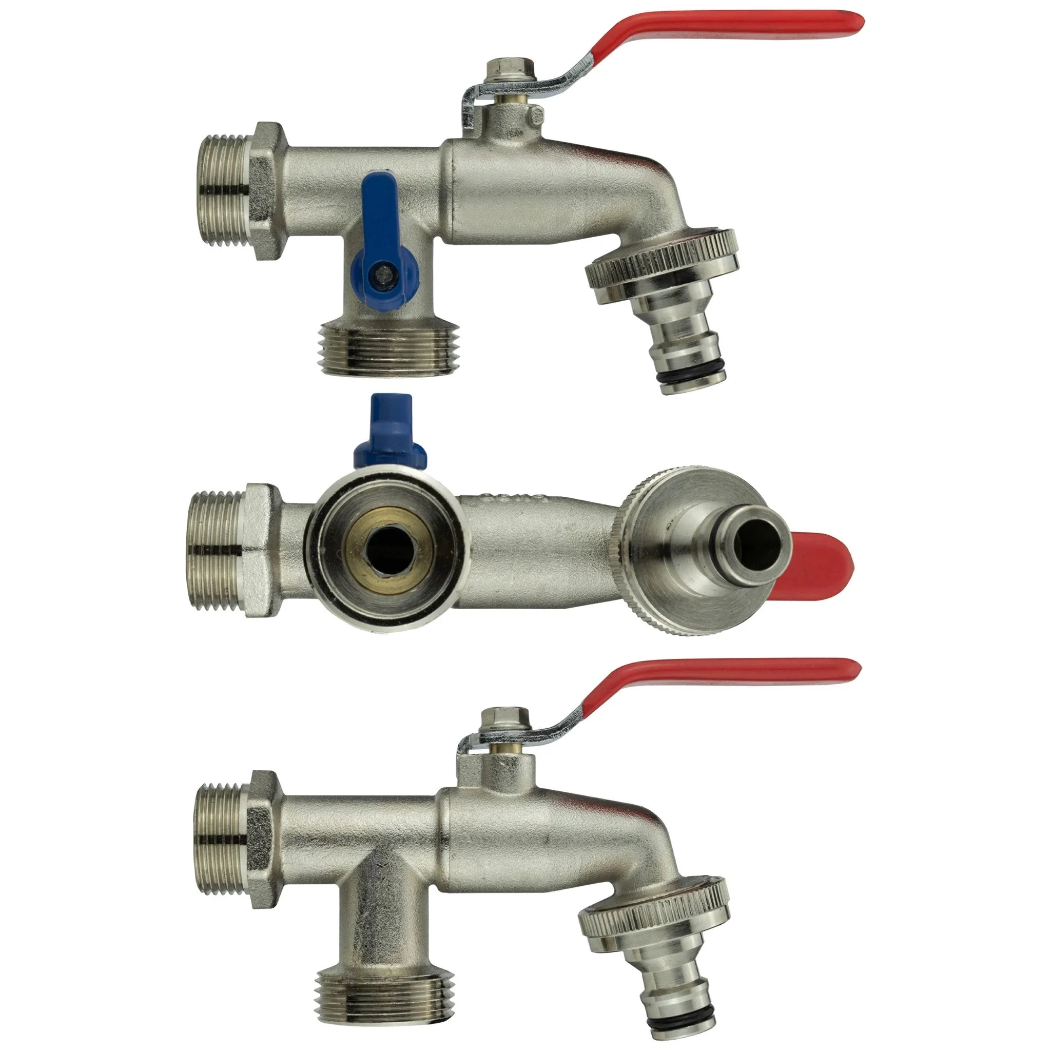 Wall Flange Kit 20mm MDPE + Triple Outlet Metal Splitter Tap - Image 9