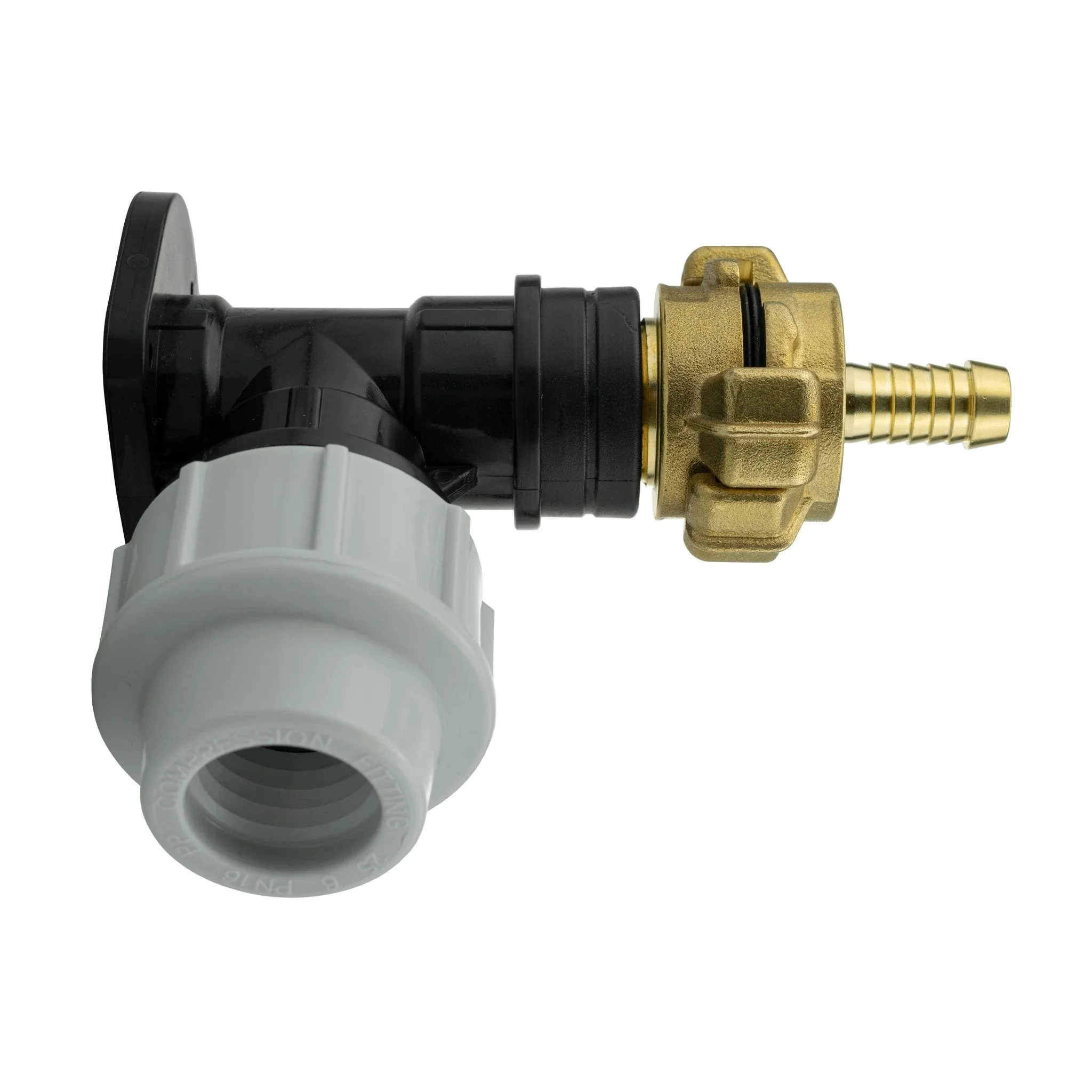 Wall Flange Kit 25mm MDPE + 13mm Barbed Geka Set - Image 3