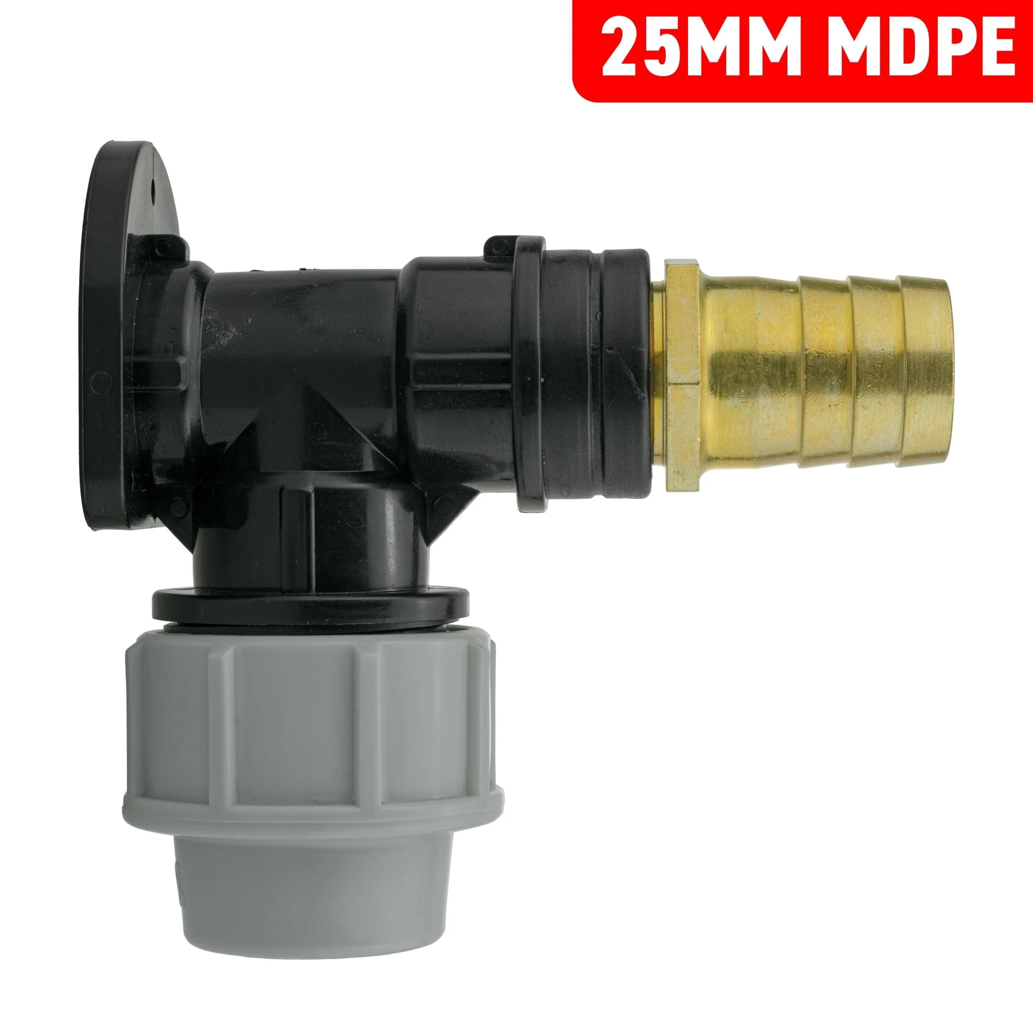 Wall Flange Kit 25mm MDPE + 25mm Brass Barb - Image 10