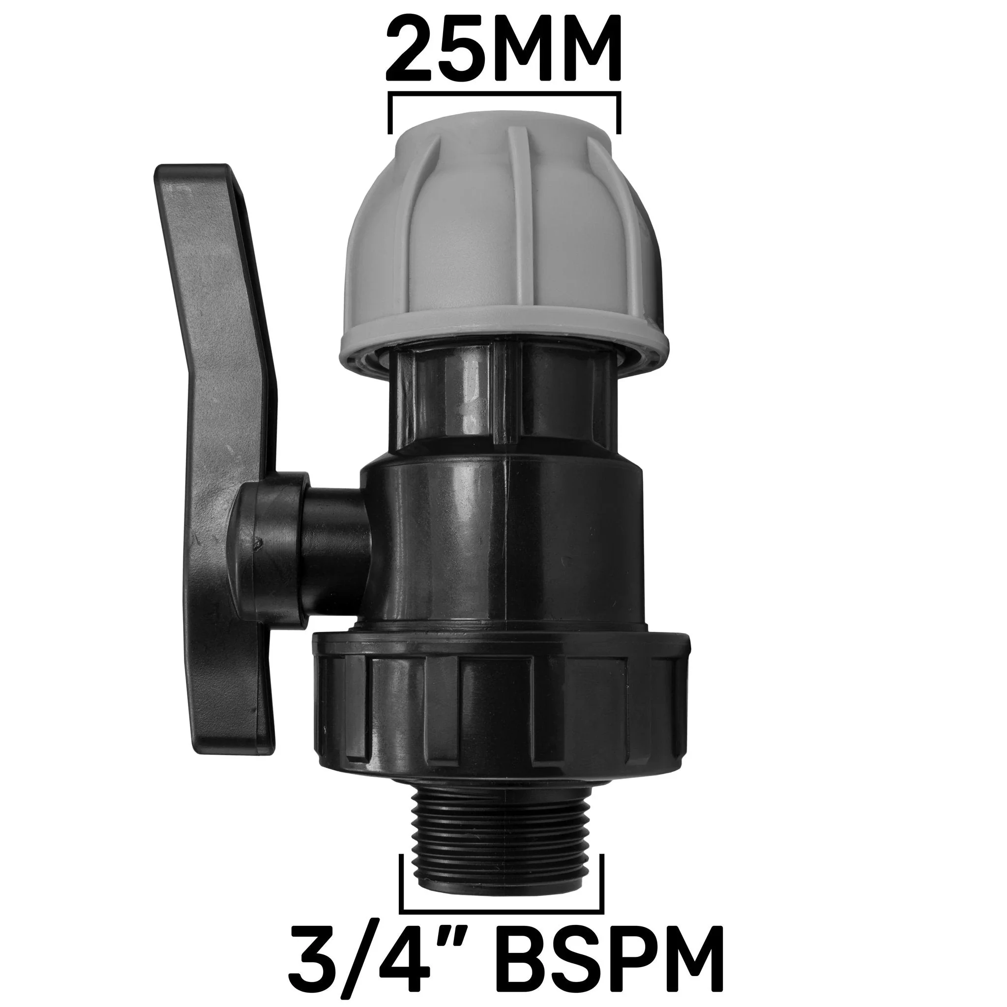 Wall Flange Kit 25mm MDPE + 25mm MDPE Valve - Image 2