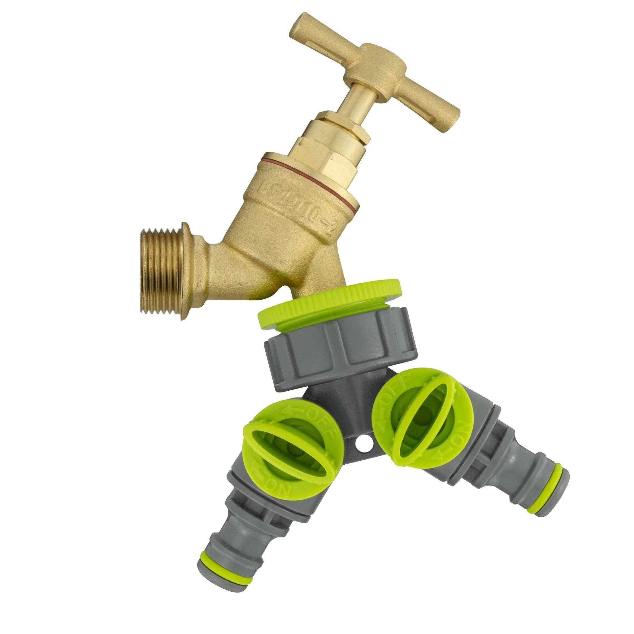 Wall Flange Kit 25mm MDPE + Brass Bib Tap + Two Way Splitter + Connectors - Image 8