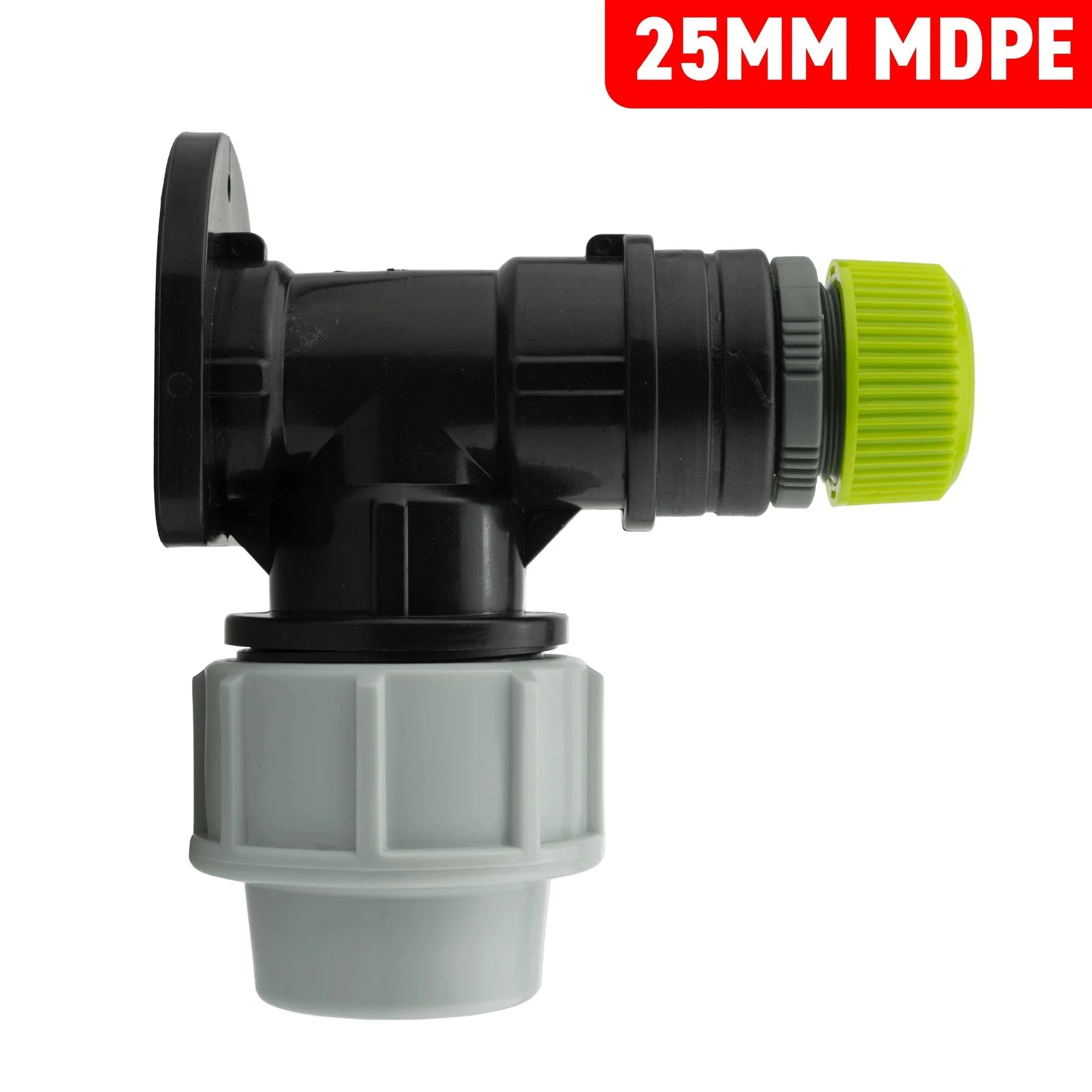 Wall Flange Kit 25mm MDPE + Direct Hose Connector - Image 3