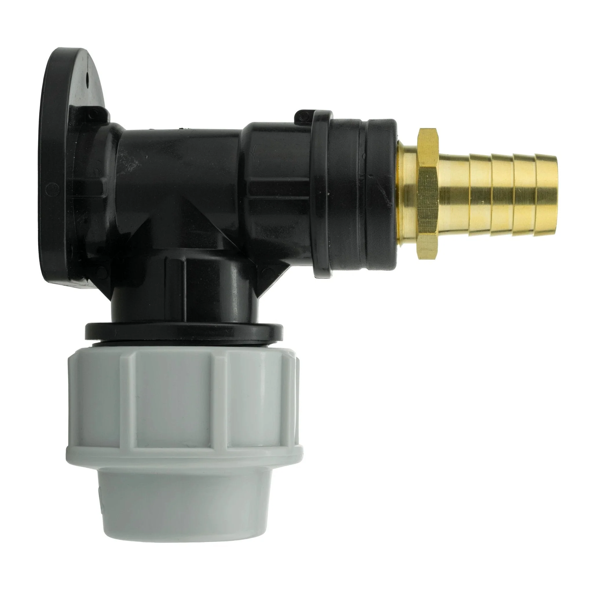 Wall Flange Kit 32mm MDPE + 19mm Brass Barb - Image 3