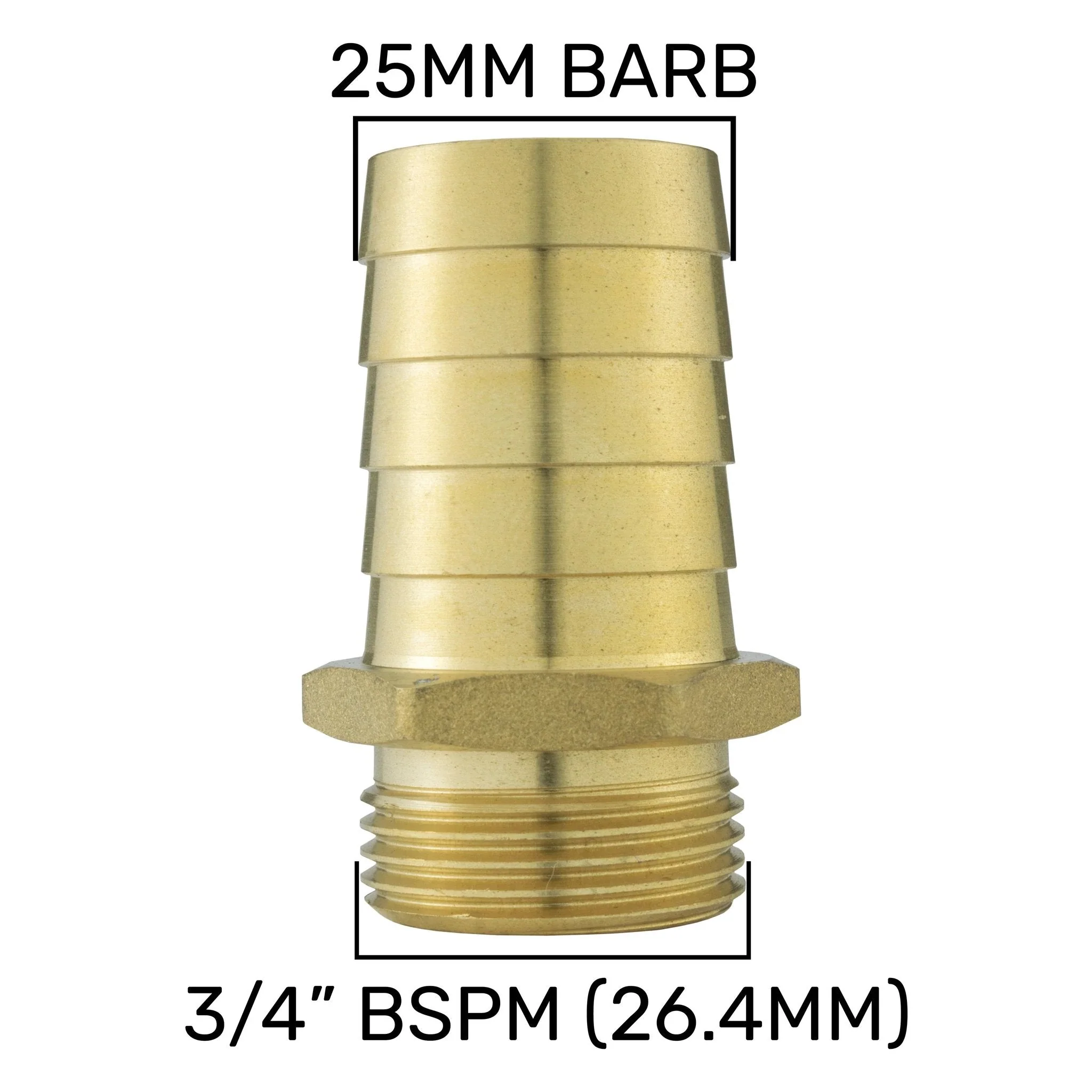 Wall Flange Kit 32mm MDPE + 25mm Brass Barb - Image 6
