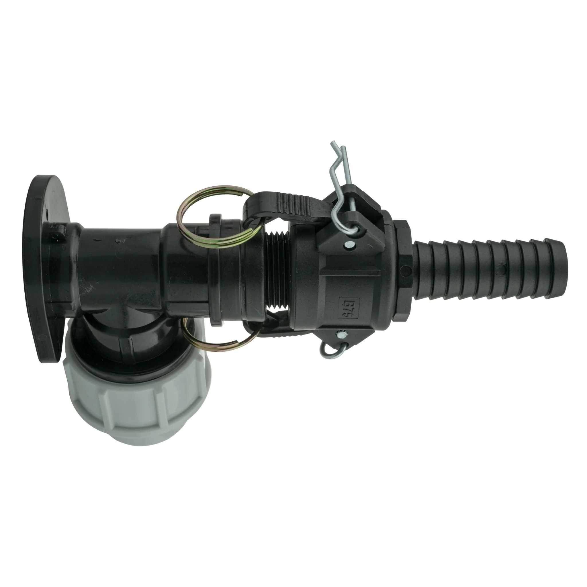 Wall Flange Kit 32mm MDPE + 3/4" Camlock Type B+E - Image 2
